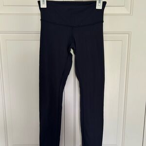 SIZE 4 LULULEMON NAVY LEGGINGS